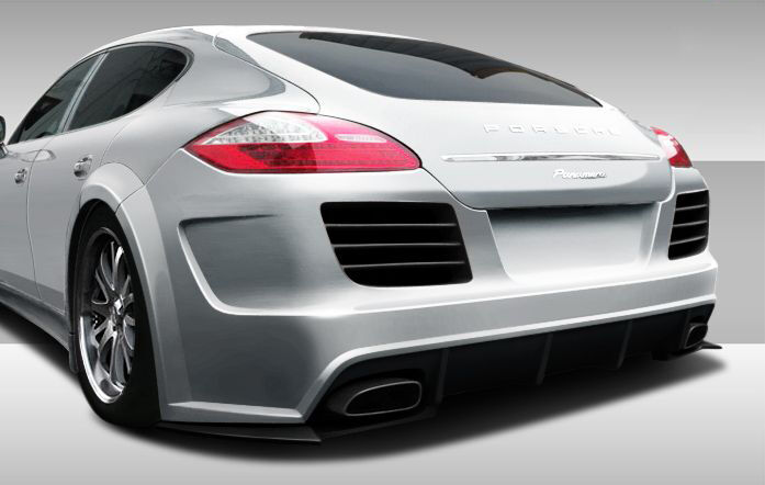 2010-2013 Porsche Panamera Eros Version 4 Wide Body Rear Bumper Cover - 1PC - 10
