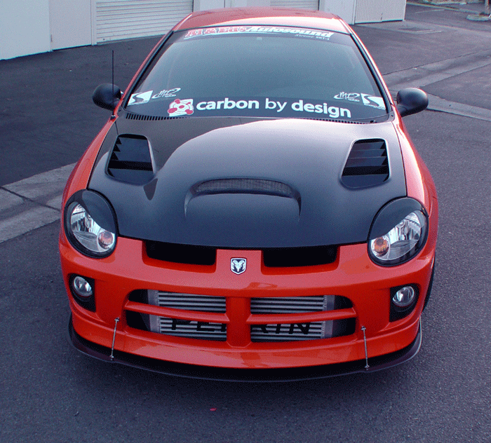 2003-2005 Dodge Neon & SRT4 Ram Air Functional Carbon Fiber Hood - CBD-DGRT4-CFHD