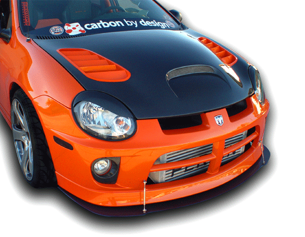 2003-2005 Dodge Neon SRT-4 Ram Air Functional Carbon Fiber Hood