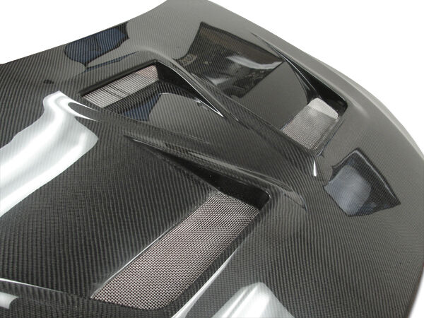 2008-2010 Mitsubishi Lancer 4dr EVO X Style Carbon Fiber Hood