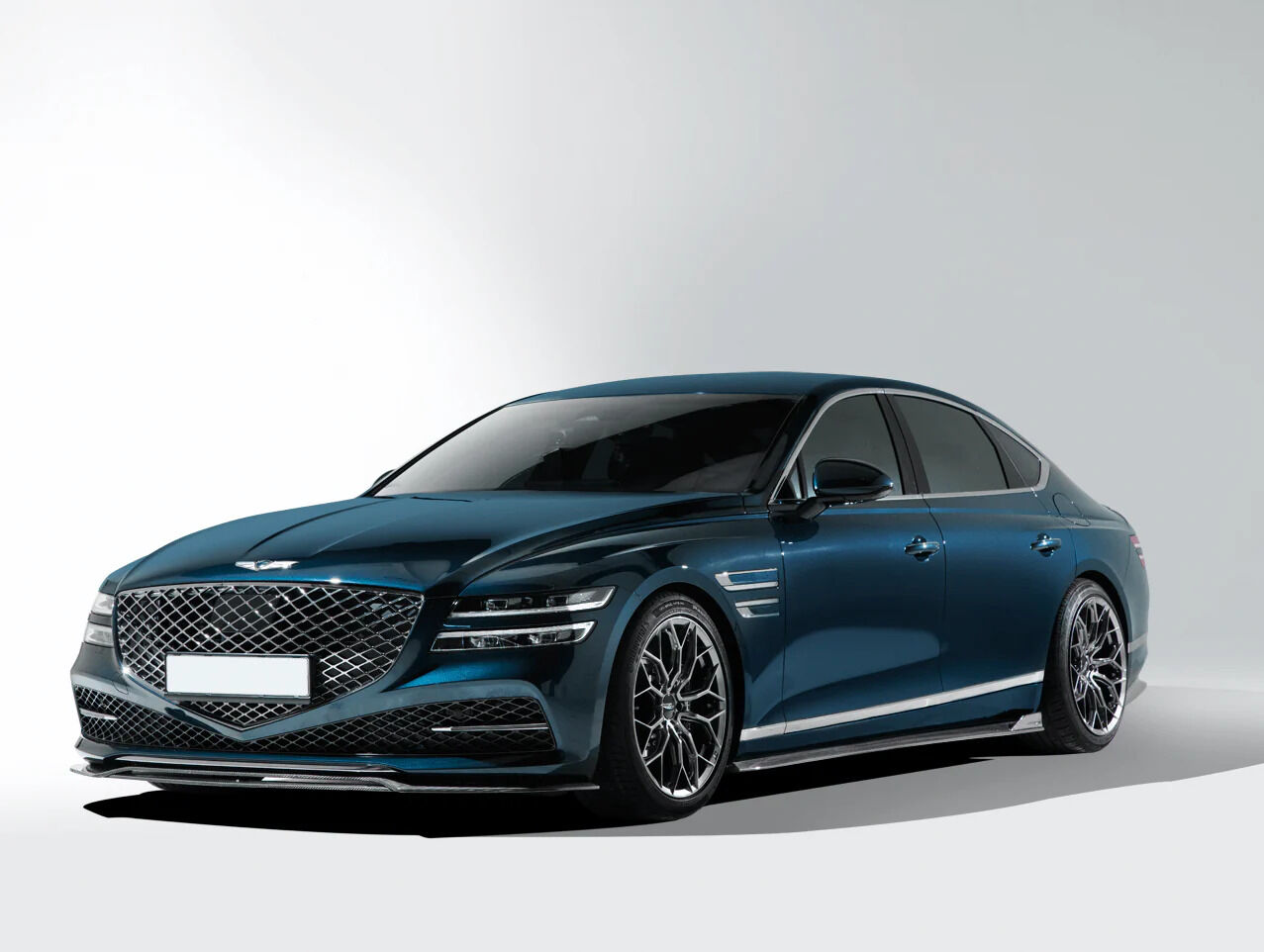 2021-2023 Genesis G80 Prestige/Advanced 2.5T/3.5T RG3 V1 Carbon Fiber Front Lip by ADRO USA