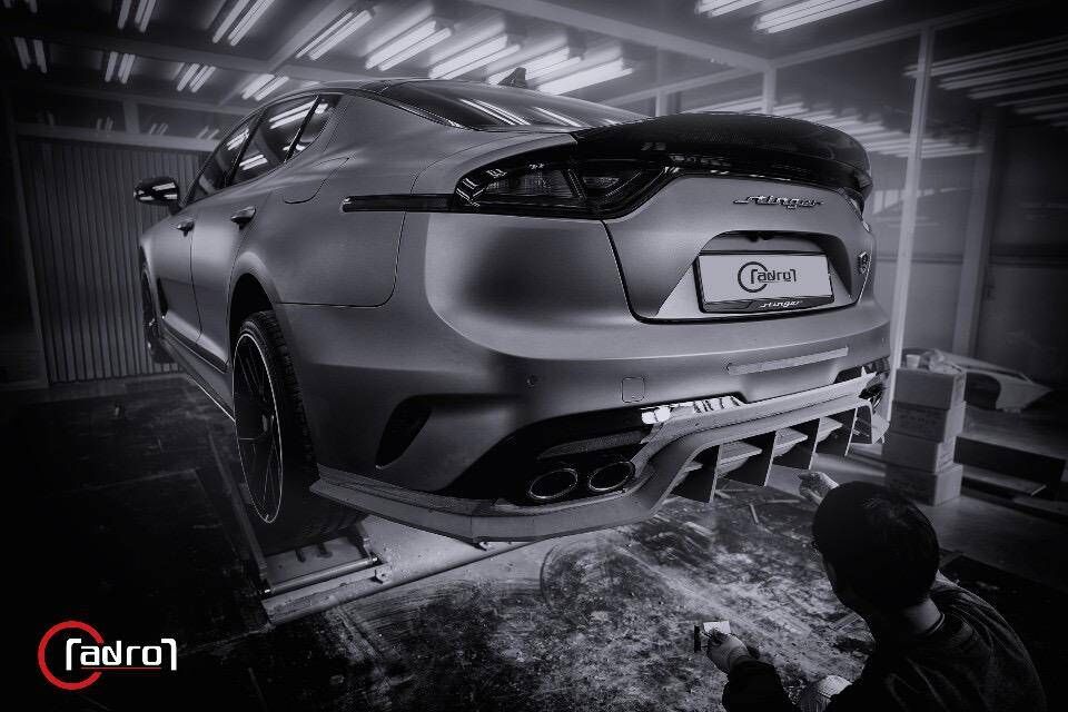 2018-2022 Kia Stinger GT/GT-Line/GT1/GT2 V2 Carbon Fiber Rear Diffuser by ADRO USA