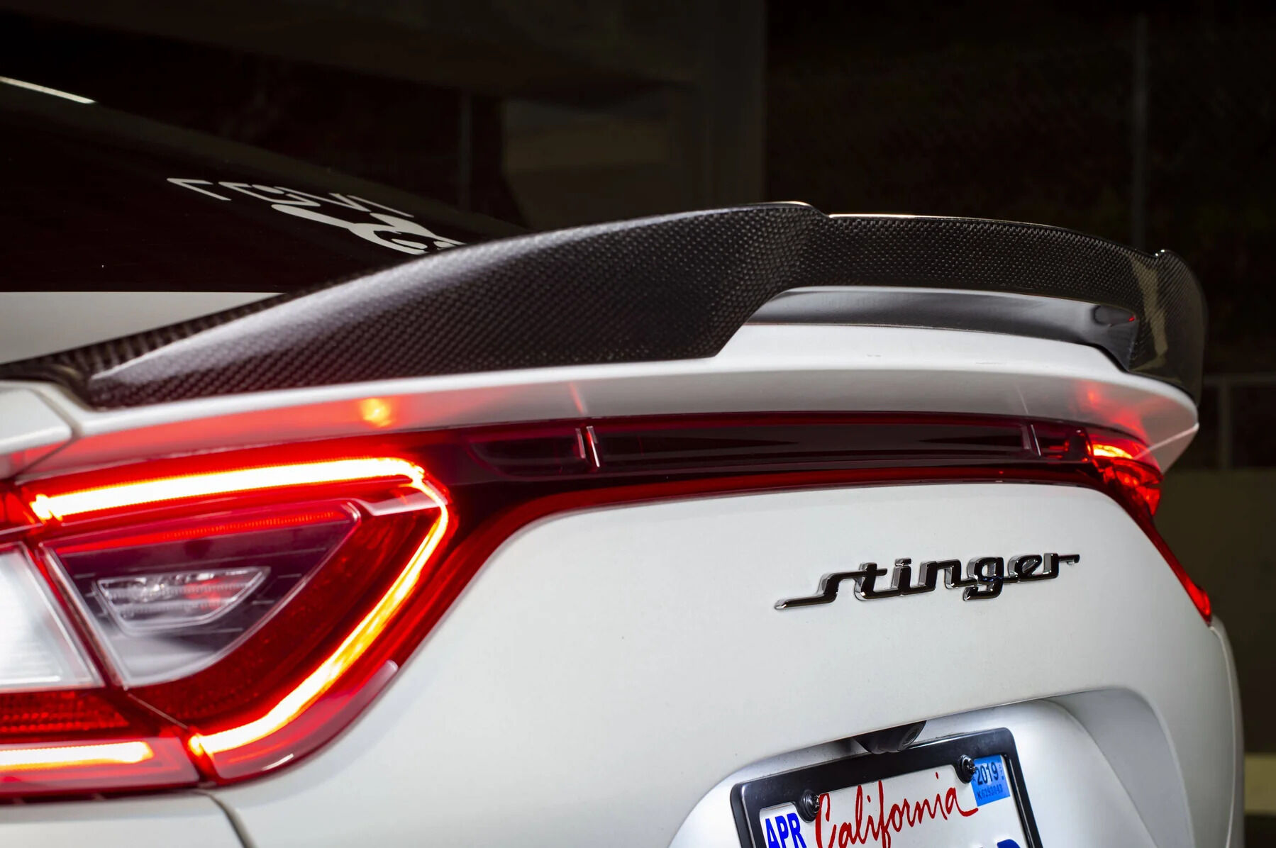 2018-2023 Kia Stinger GT/GT-Line/GT1/GT2/Premium/2.0 Base V1 Carbon Fiber Trunk Spoiler by ADRO USA