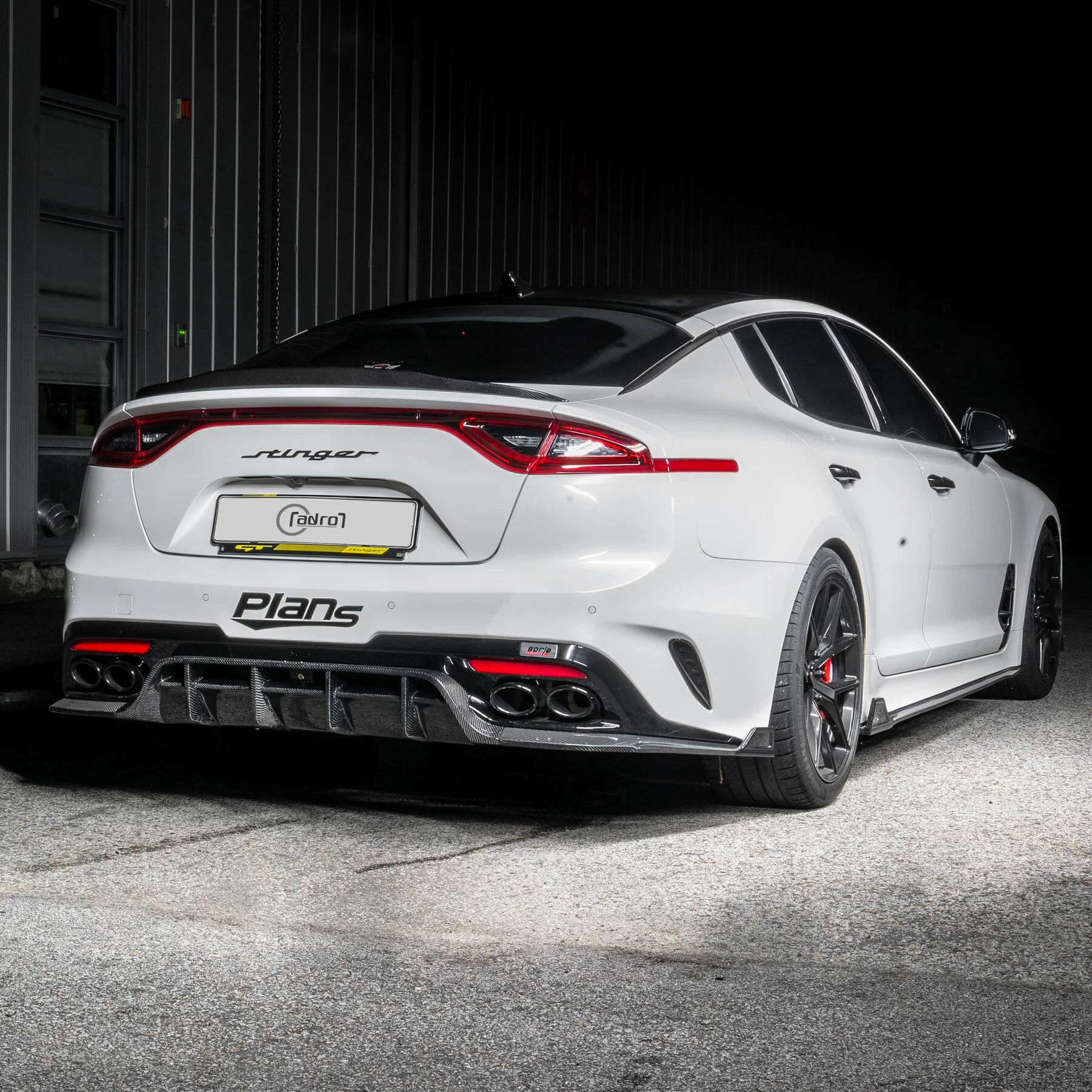 2018-2021 Kia Stinger GT/GT-Line/GT1/GT2/Premium/2.0 Base V2 Carbon Fiber Trunk Spoiler by ADRO USA