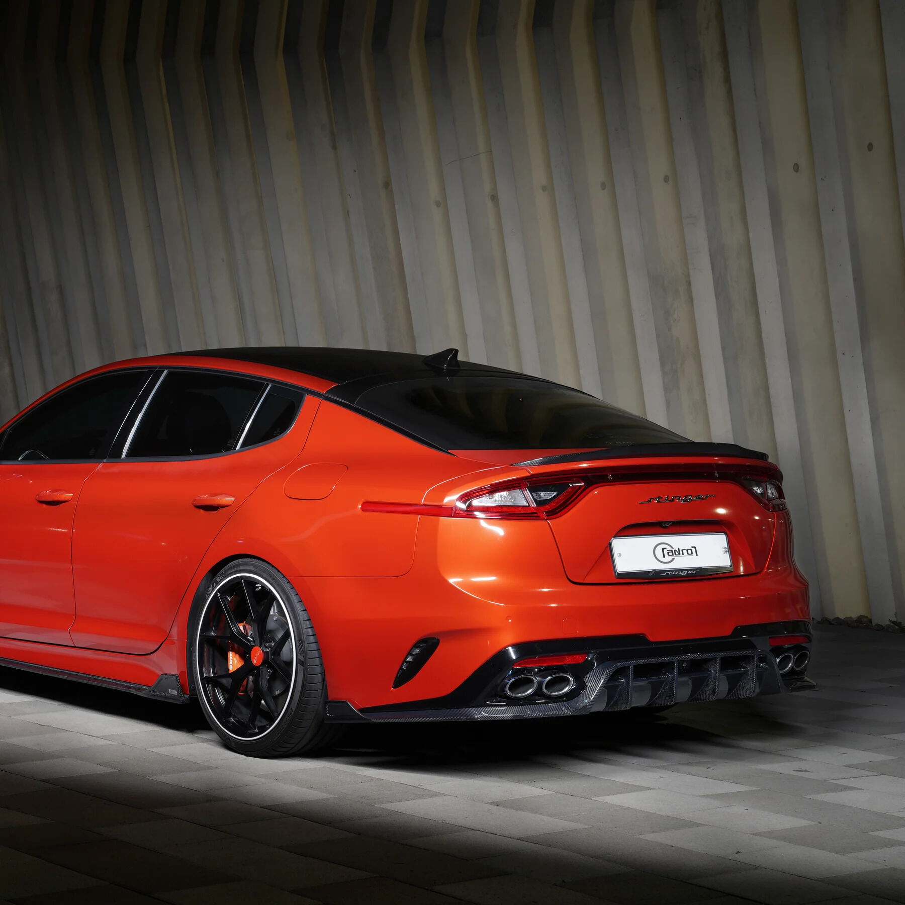 2018-2021 Kia Stinger GT/GT-Line/GT1/GT2/Premium/2.0 Base V2 Carbon Fiber Trunk Spoiler by ADRO USA