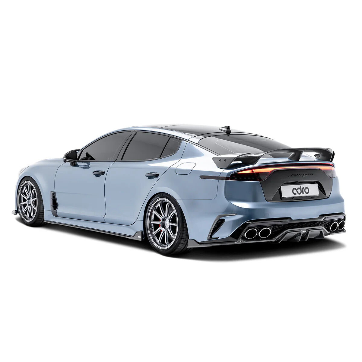 2018-2023 Kia Stinger GT/GT-Line/GT1/GT2/Premium/2.0 Base V3 Carbon Fiber Trunk Spoiler by ADRO USA