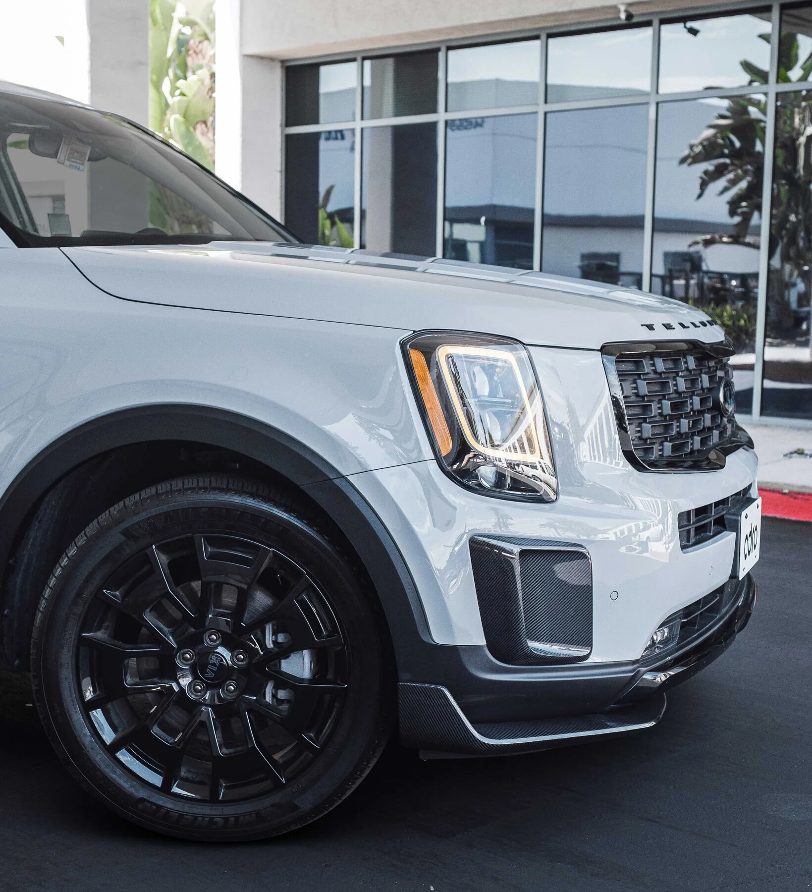 2020-2022 Kia Telluride SX/EX/S/LX V1 Carbon Fiber Front Lip by ADRO USA
