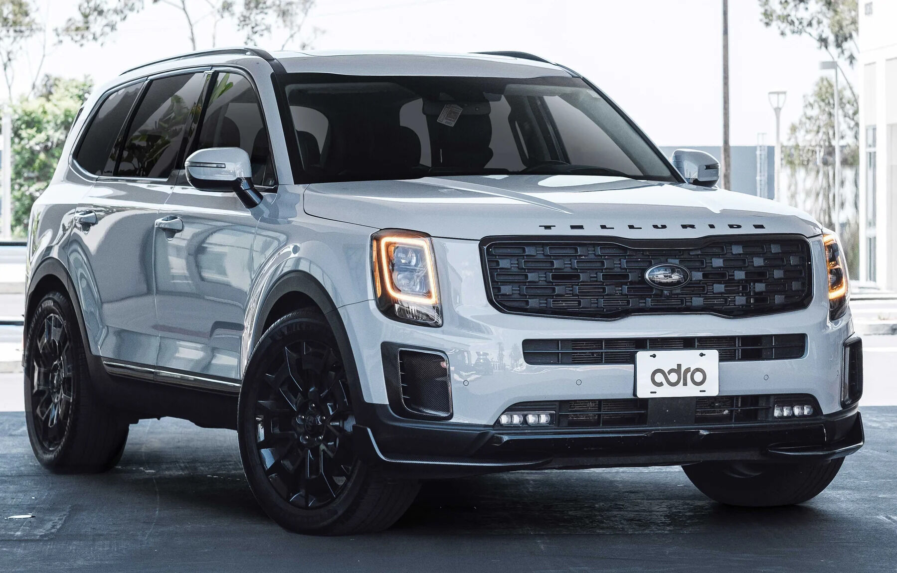 2020-2022 Kia Telluride SX/EX/S/LX V1 Carbon Fiber Front Lip by ADRO USA