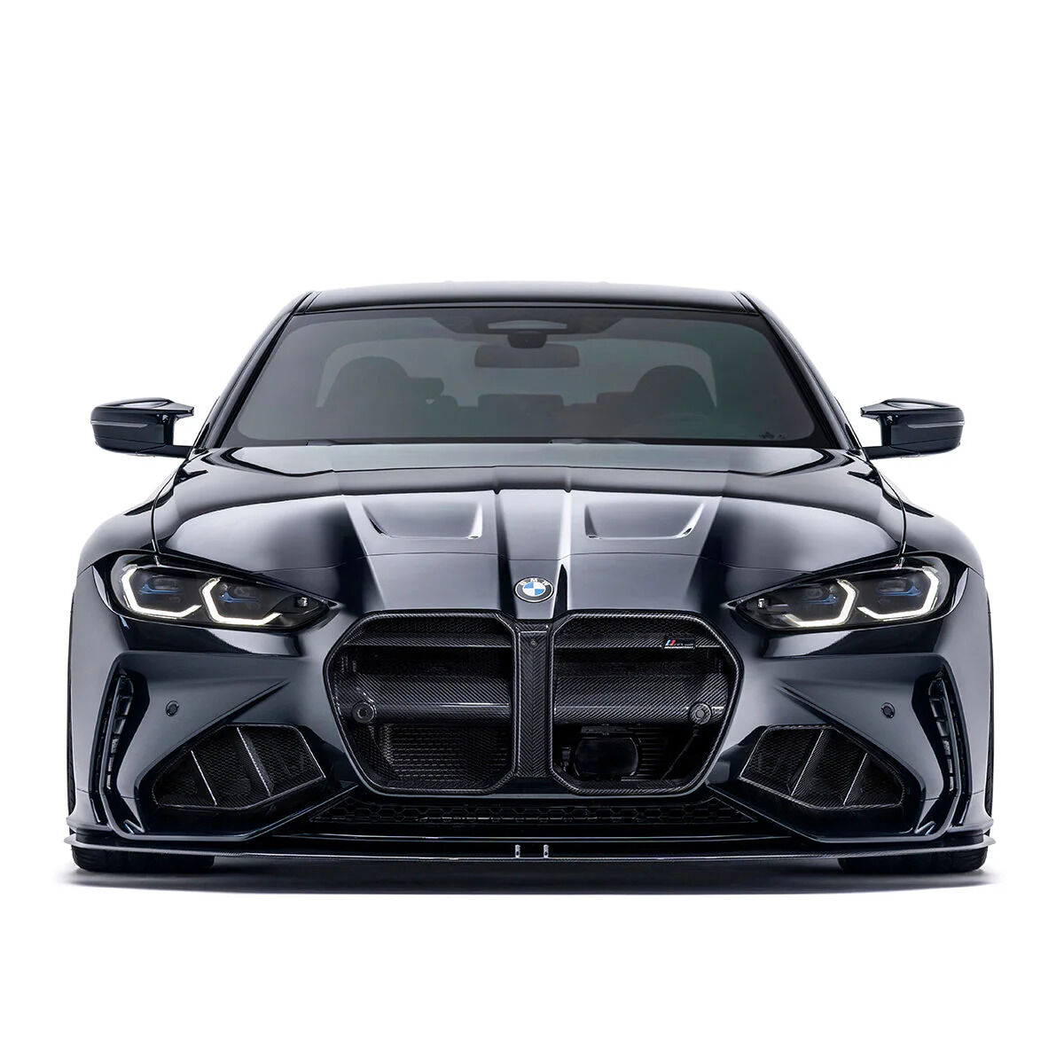 2020-2025 BMW M4 G83 Convertible V1 Carbon Fiber Front Center Grille by ADRO USA - A14A11-2201