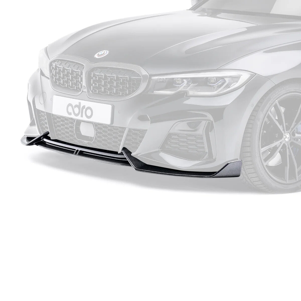 2020-2022 BMW M340i G20 Pre-LCI Carbon Fiber Front Lip by ADRO USA