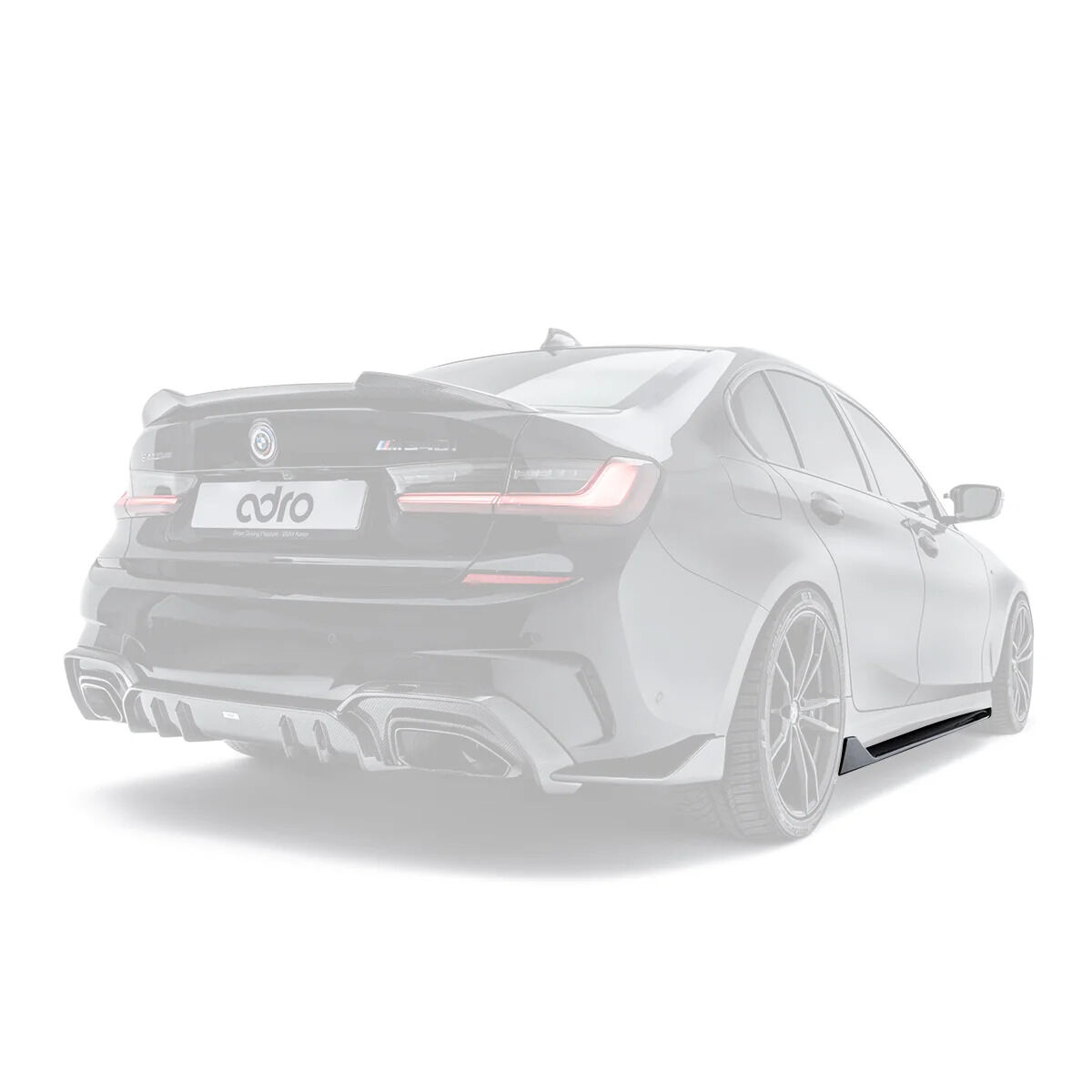2020-2022 BMW M340i G20 Pre-LCI Carbon Fiber Side Skirts by ADRO USA