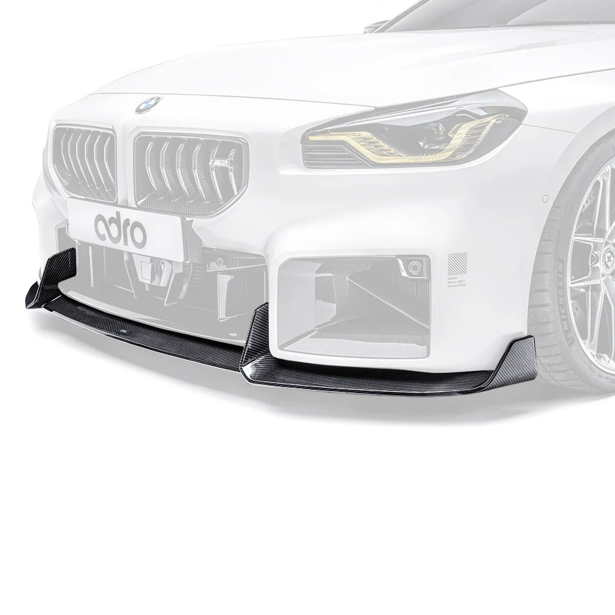 2023-2025 BMW M2 G87 Dry Carbon Fiber Front Lip by ADRO USA