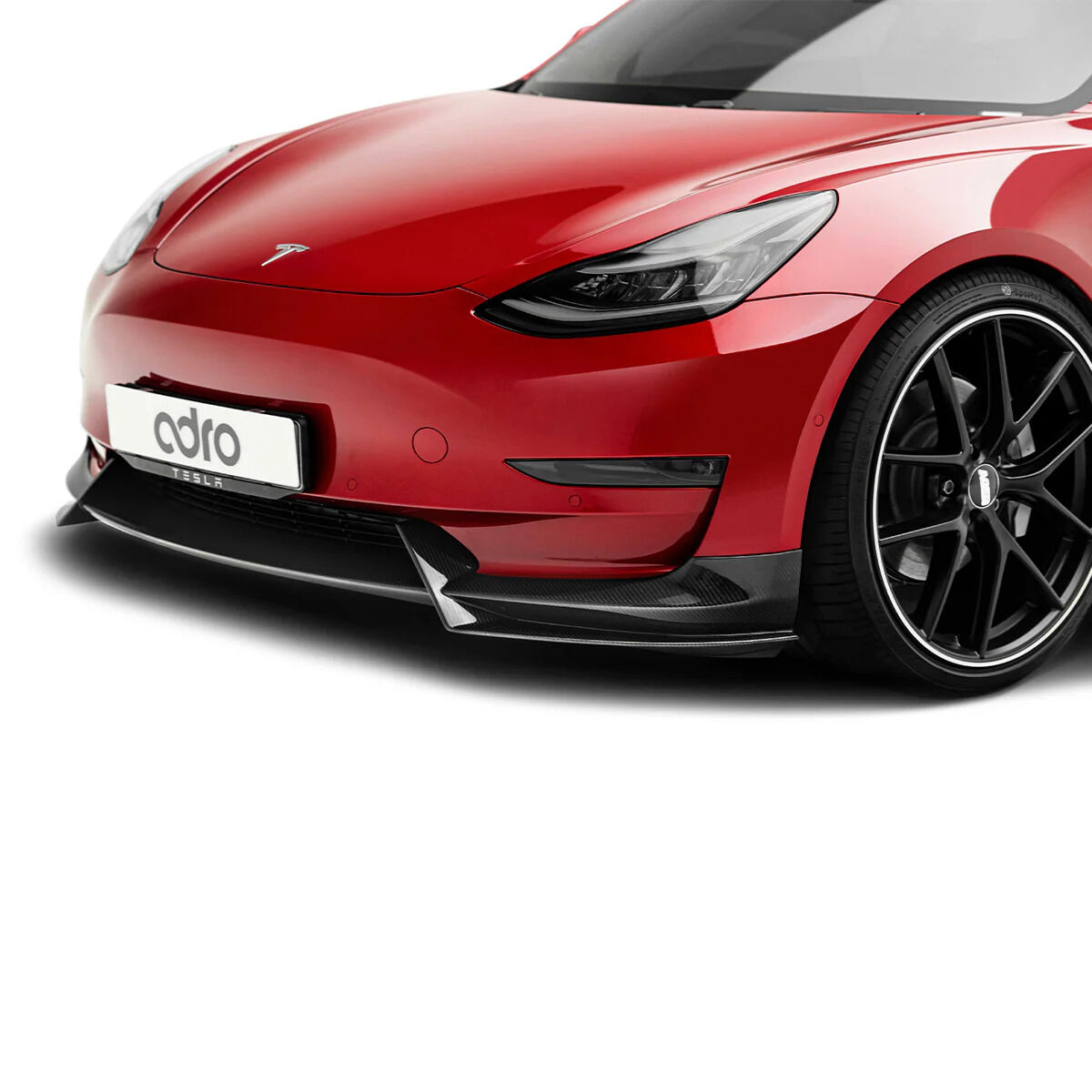 2017-2023 Tesla Model 3 V1 Dry Carbon Fiber Front Lip by ADRO USA