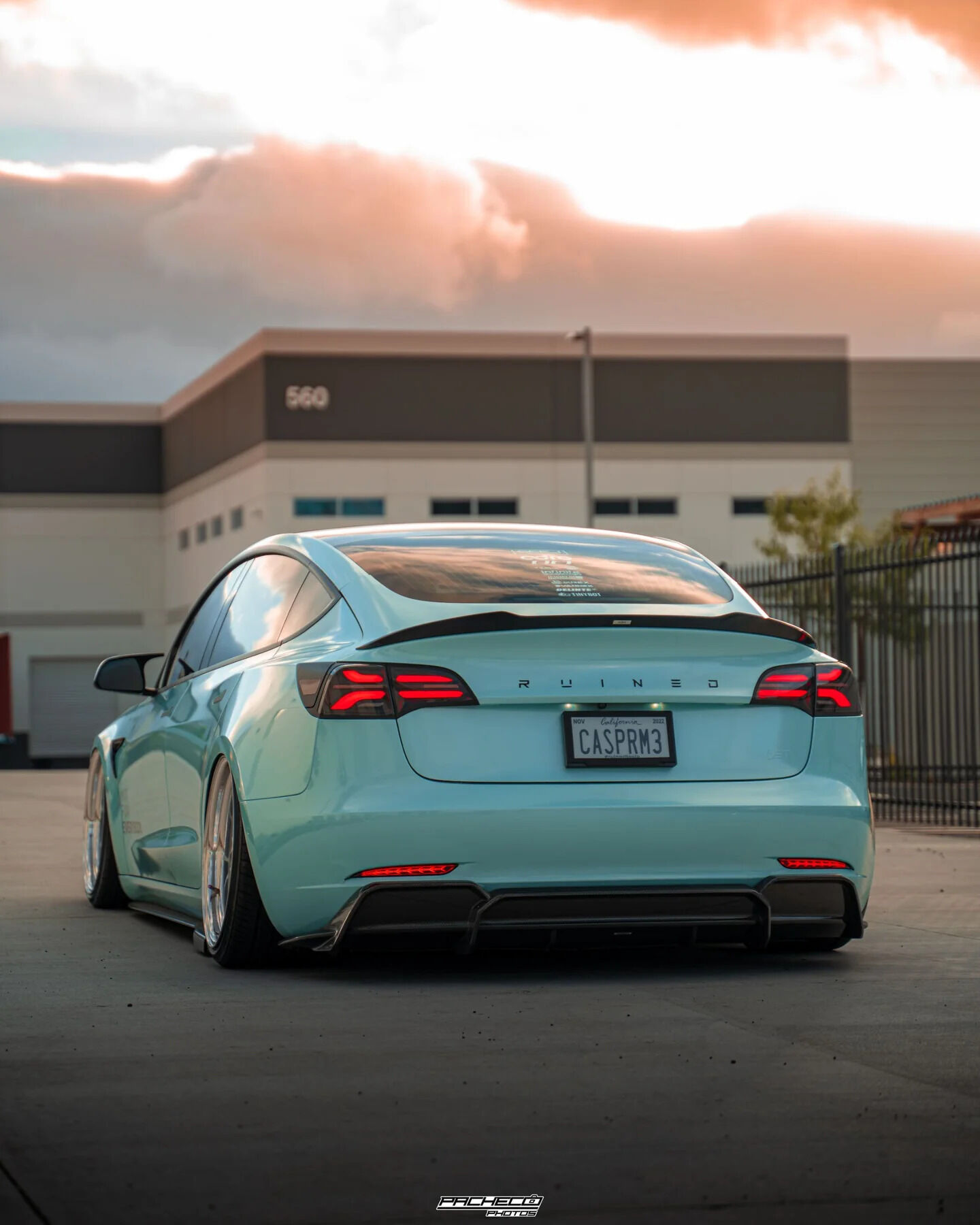 2017-2023 Tesla Model 3 V2 Carbon Fiber Rear Diffuser by ADRO USA