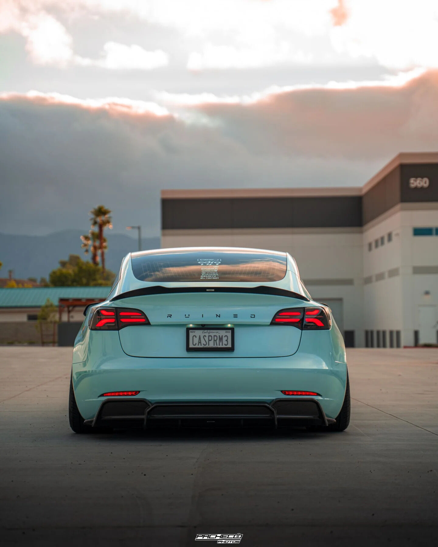 2017-2023 Tesla Model 3 V2 Carbon Fiber Rear Diffuser by ADRO USA