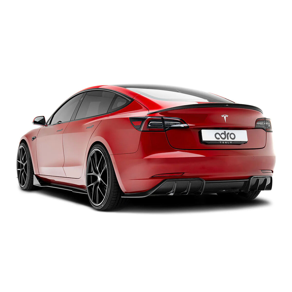 2017-2023 Tesla Model 3 V1 Dry Carbon Fiber Side Skirts by ADRO USA