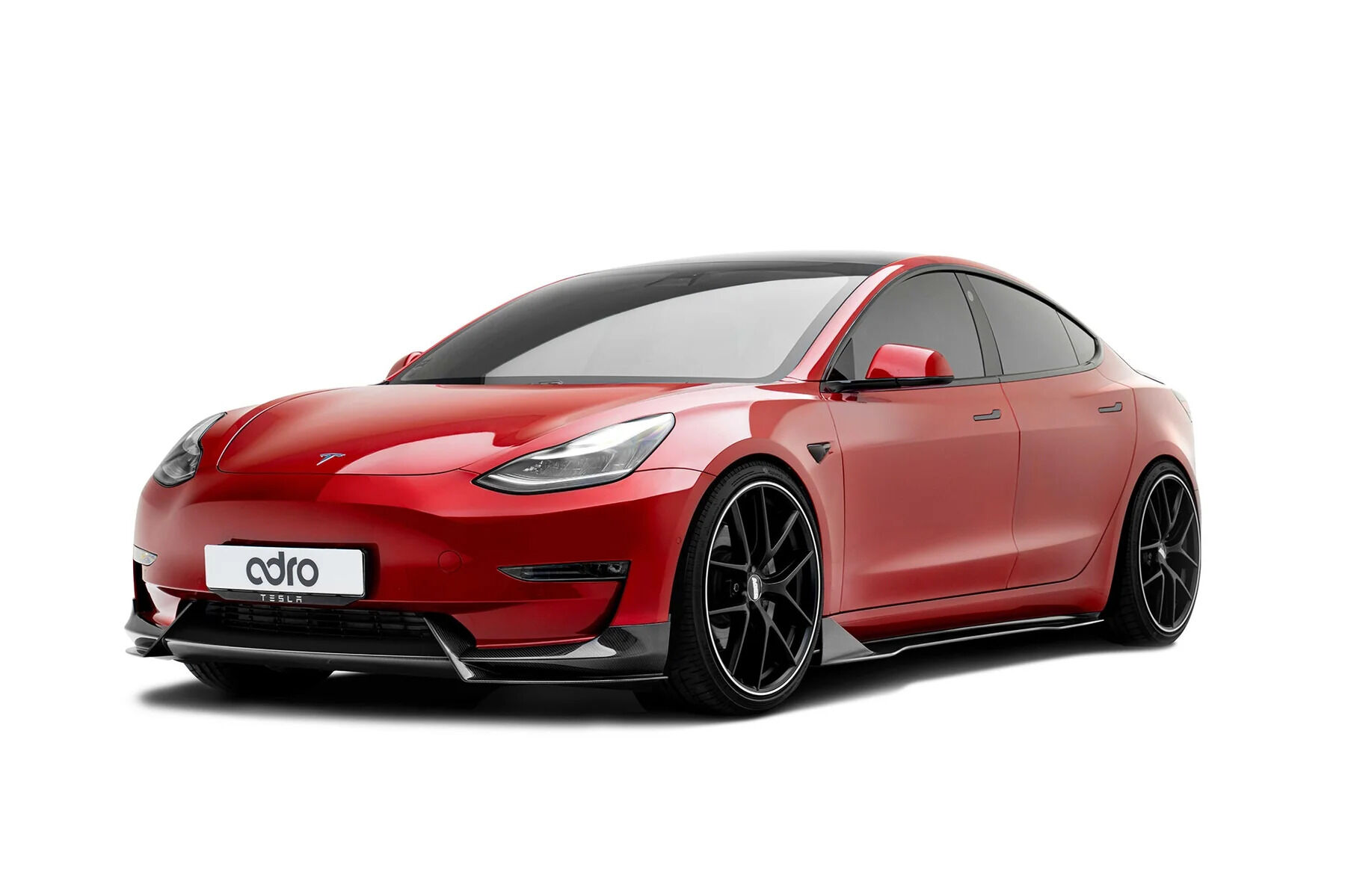 2017-2023 Tesla Model 3 V1 Dry Carbon Fiber Side Skirts by ADRO USA