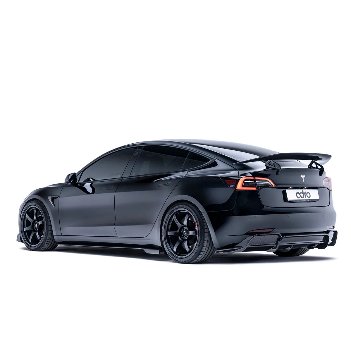 2017-2023 Tesla Model 3 V2 Carbon Fiber Side Skirts by ADRO USA