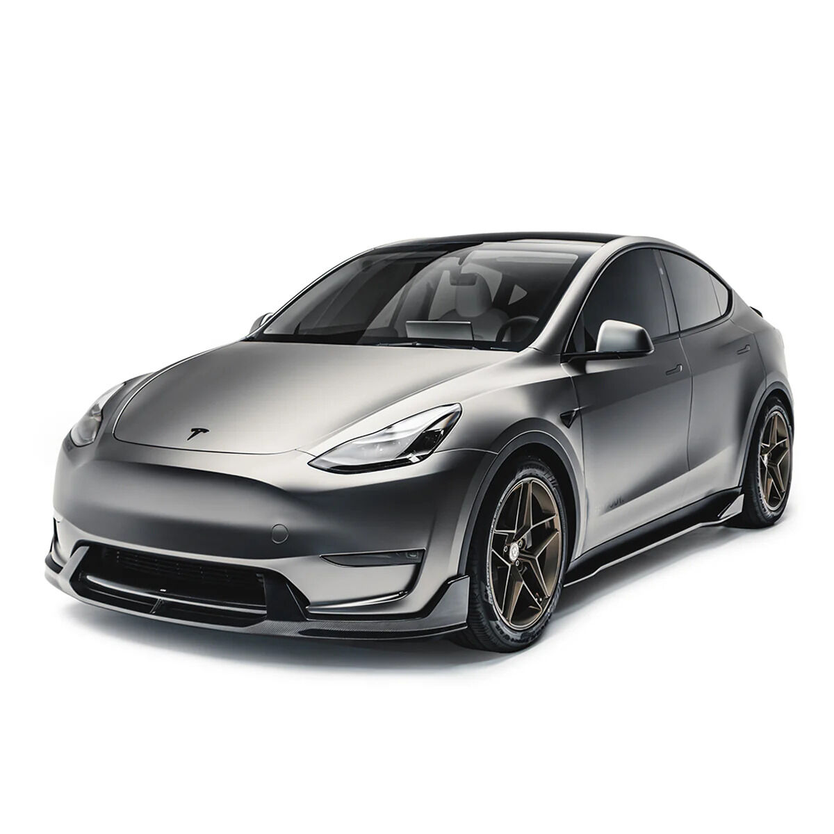2019-2025 Tesla Model Y V2 Carbon Fiber Front Lip by ADRO USA
