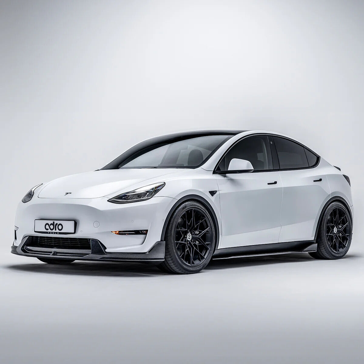 2019-2025 Tesla Model Y V2 Carbon Fiber Front Lip by ADRO USA