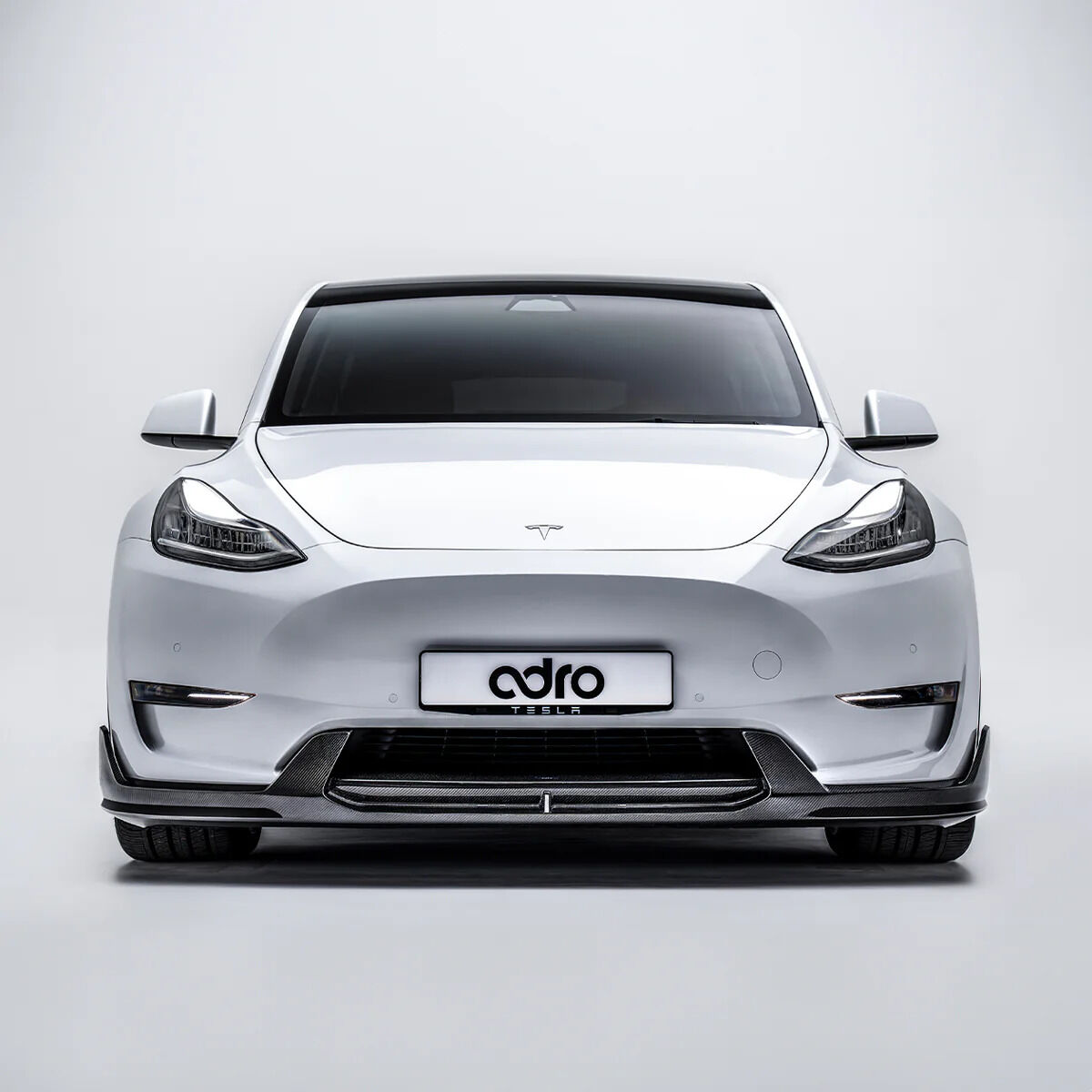 2019-2025 Tesla Model Y V2 Carbon Fiber Front Lip by ADRO USA