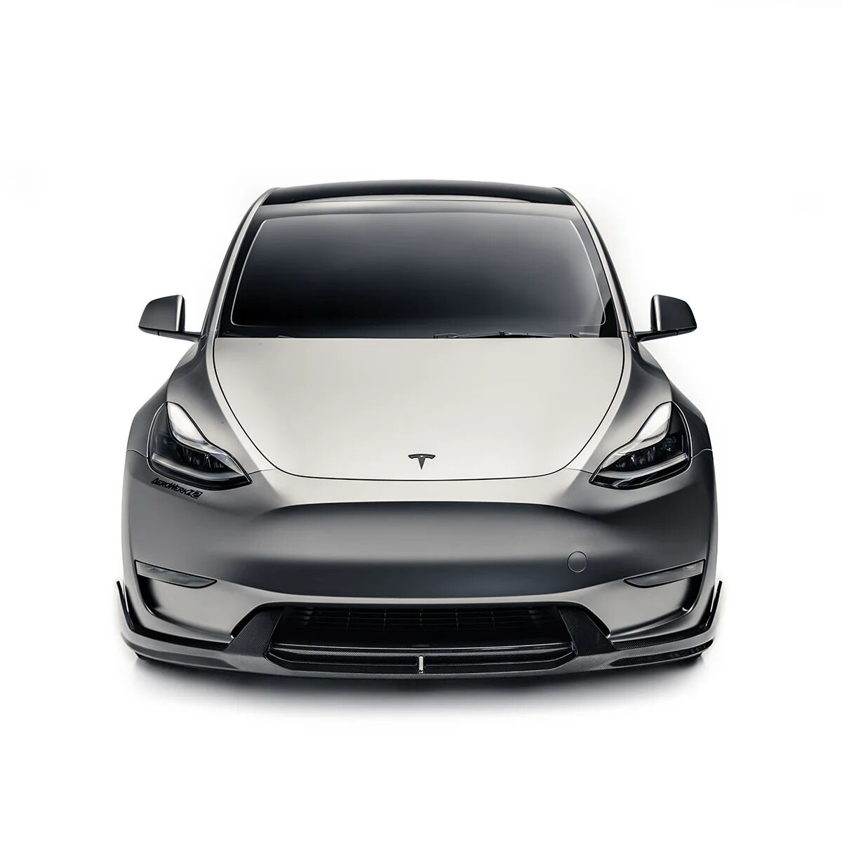 2019-2025 Tesla Model Y V2 Carbon Fiber Front Lip by ADRO USA - A15A20-1202