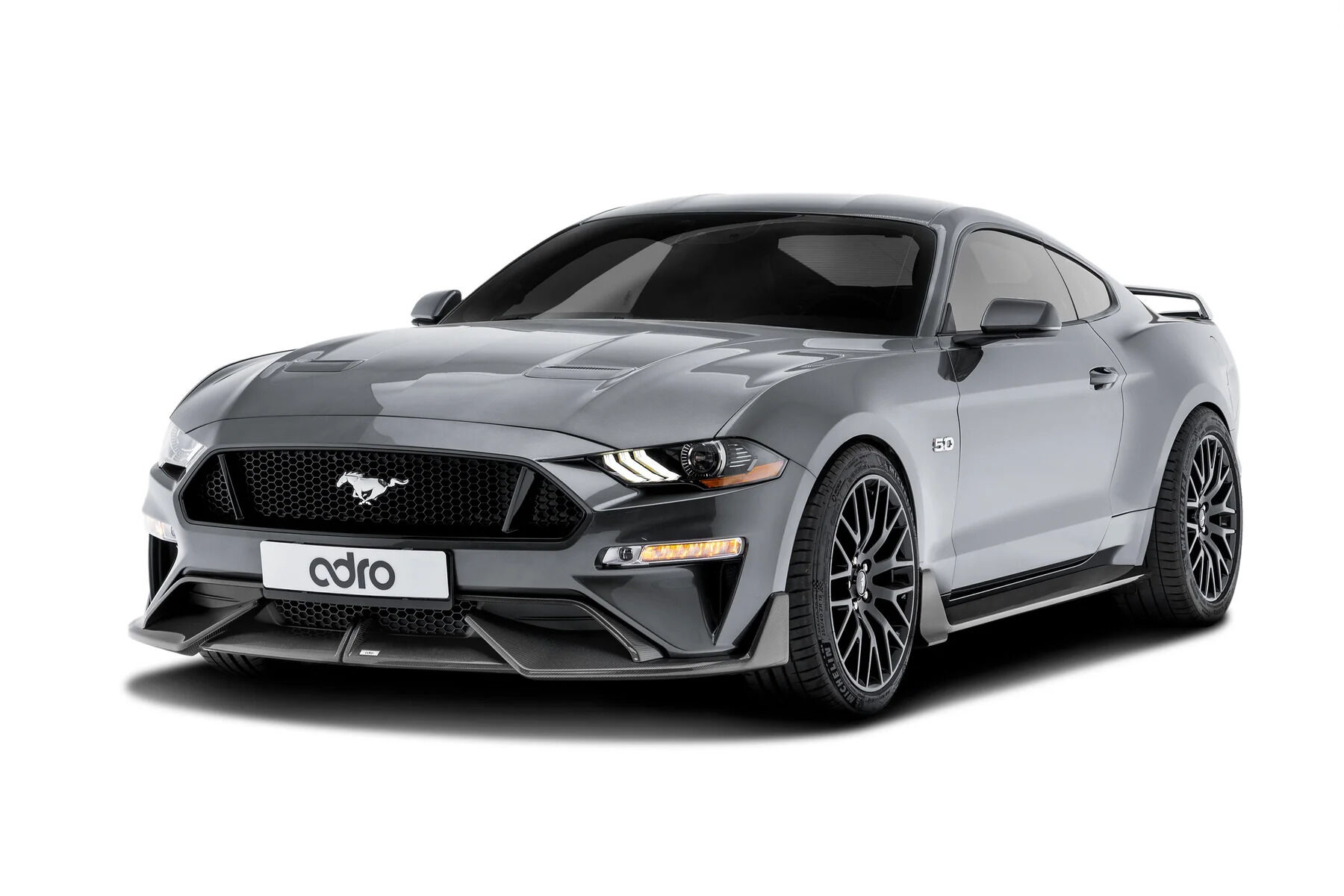 2018-2023 Ford Mustang Carbon Fiber Side Skirts by ADRO USA - A16A10-1401