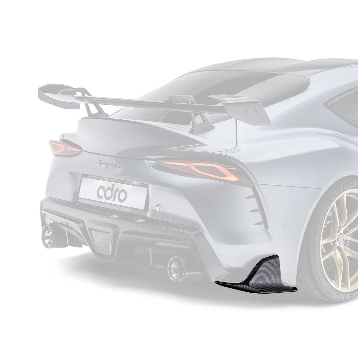 2020-2024 Toyota GR Supra A90/A91 V1 Carbon Fiber Rear Winglets by ADRO USA