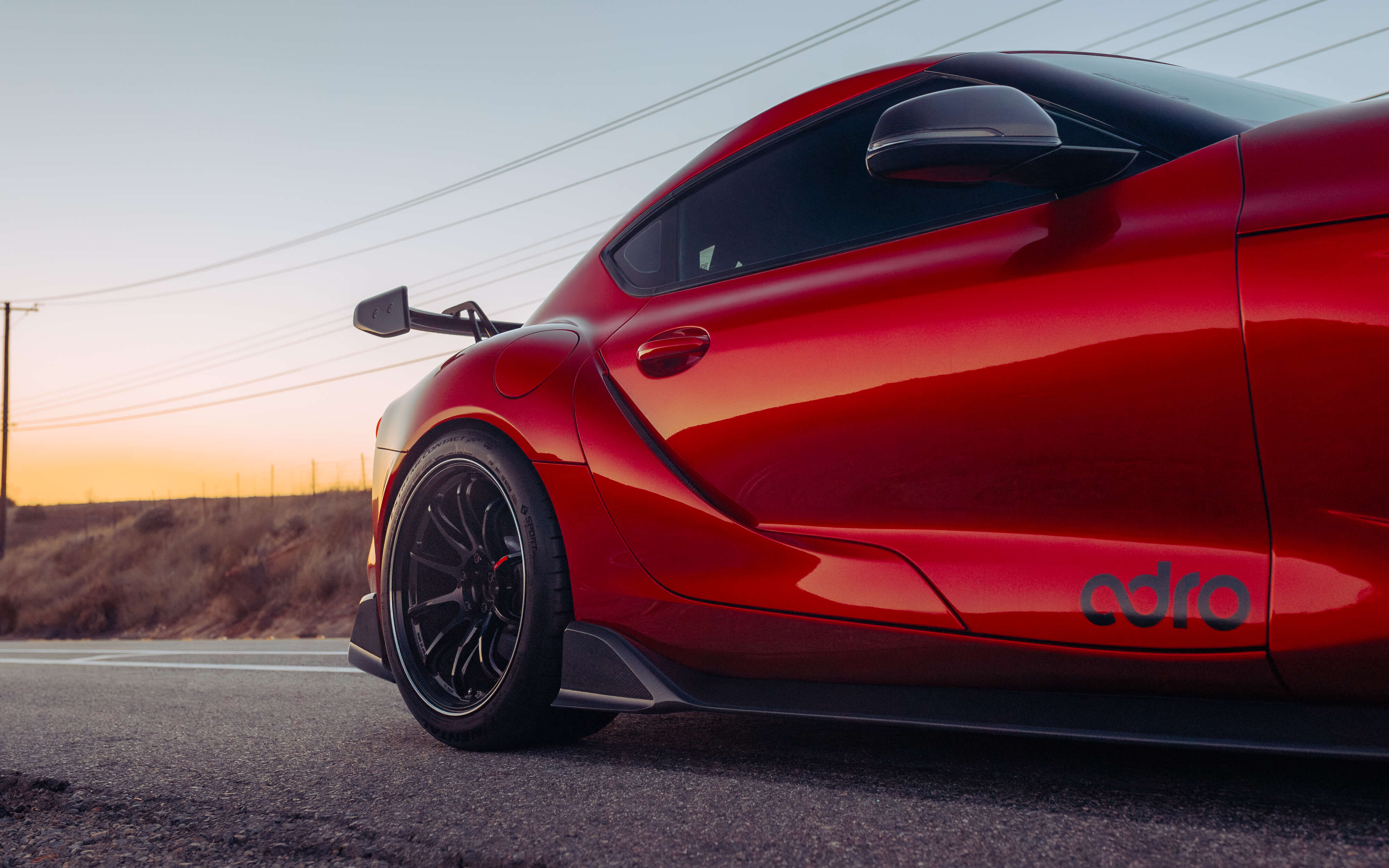 2020-2024 Toyota GR Supra A90/A91 V1 Carbon Fiber Side Skirts by ADRO USA