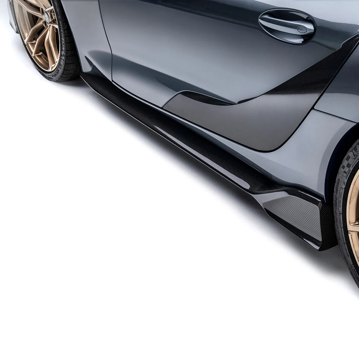 2020-2024 Toyota GR Supra A90/A91 V1 Carbon Fiber Side Skirts by ADRO USA - A18A20-1401