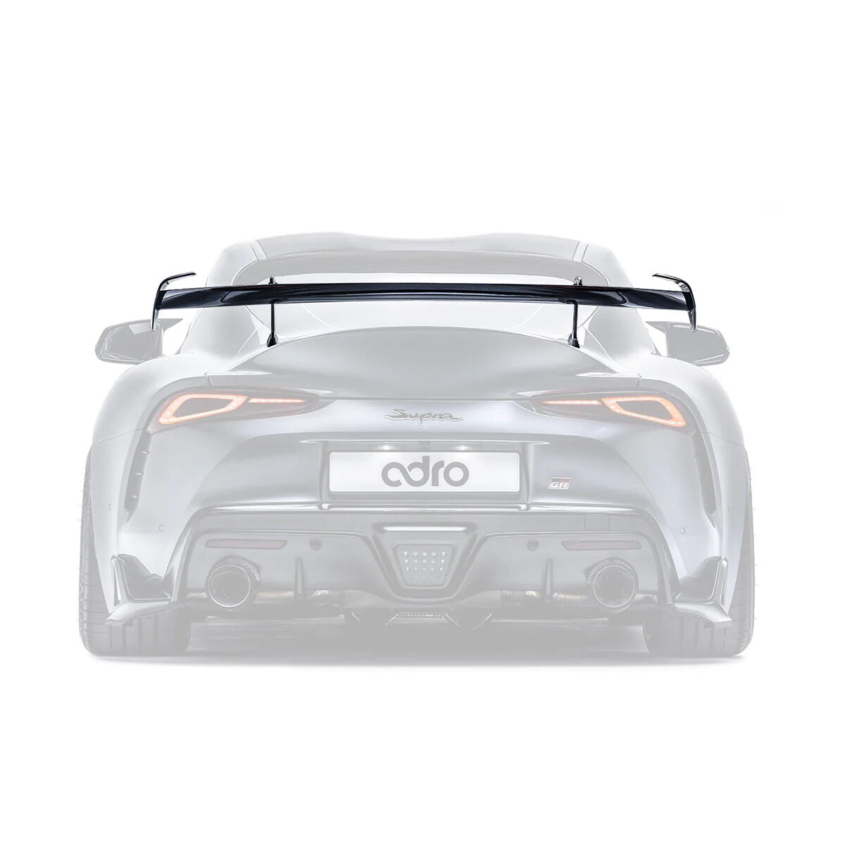 2020-2024 Toyota GR Supra A90/A91 V1 Dry Carbon Fiber AT-R Swan Neck Wing by ADRO USA