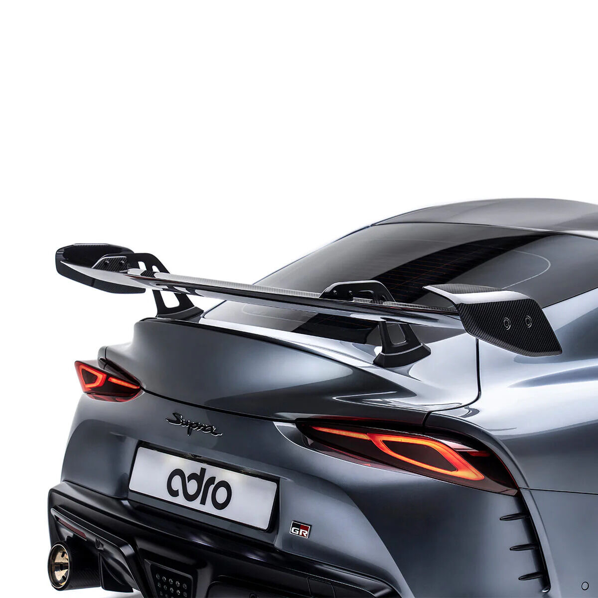 2020-2024 Toyota GR Supra A90/A91 V1 Dry Carbon Fiber AT-R Swan Neck Wing by ADRO USA