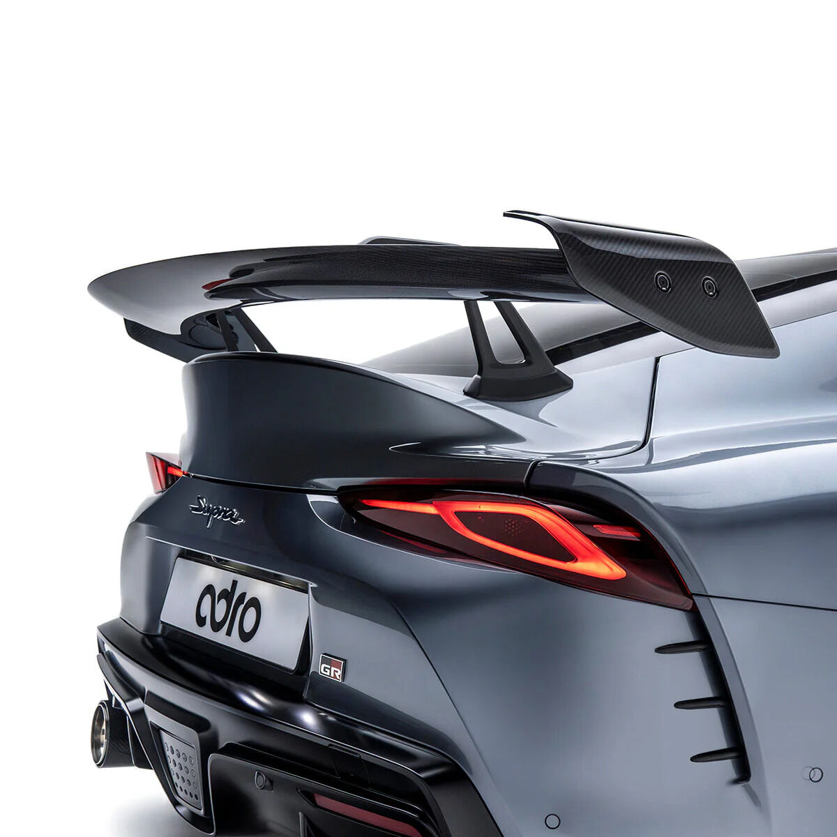 2020-2024 Toyota GR Supra A90/A91 V1 Dry Carbon Fiber AT-R Swan Neck Wing by ADRO USA