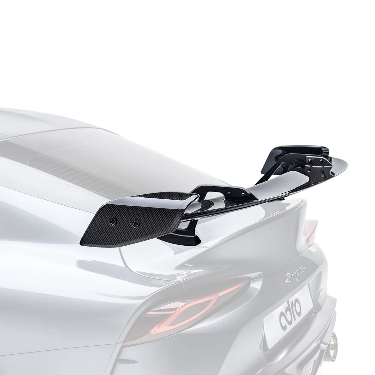 2020-2024 Toyota GR Supra A90/A91 V1 Dry Carbon Fiber AT-R Swan Neck Wing by ADRO USA