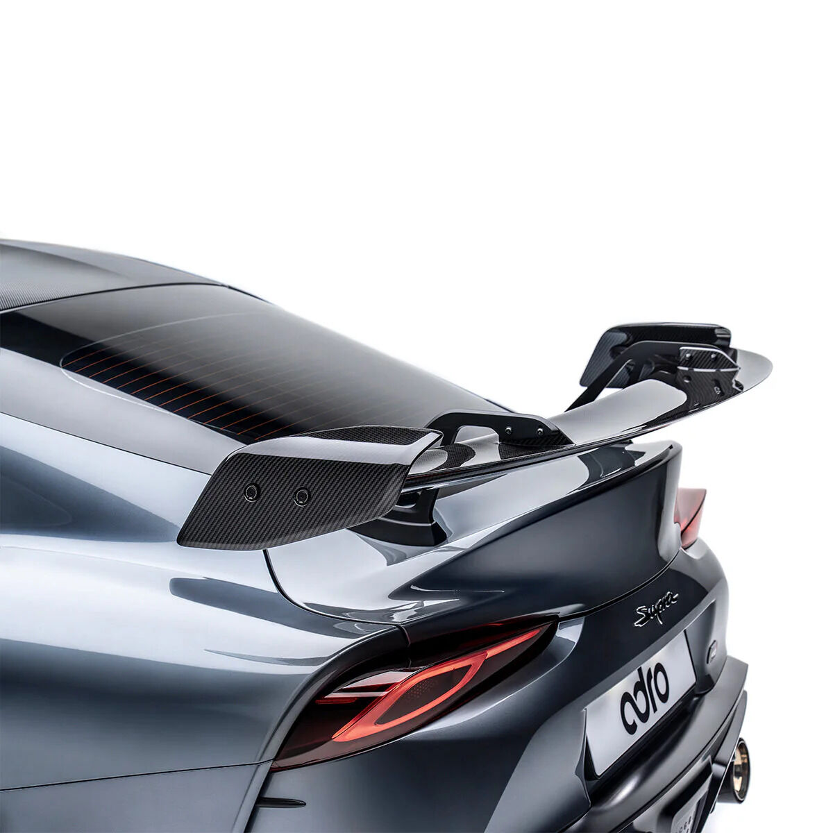 2020-2024 Toyota GR Supra A90/A91 V1 Dry Carbon Fiber AT-R Swan Neck Wing by ADRO USA