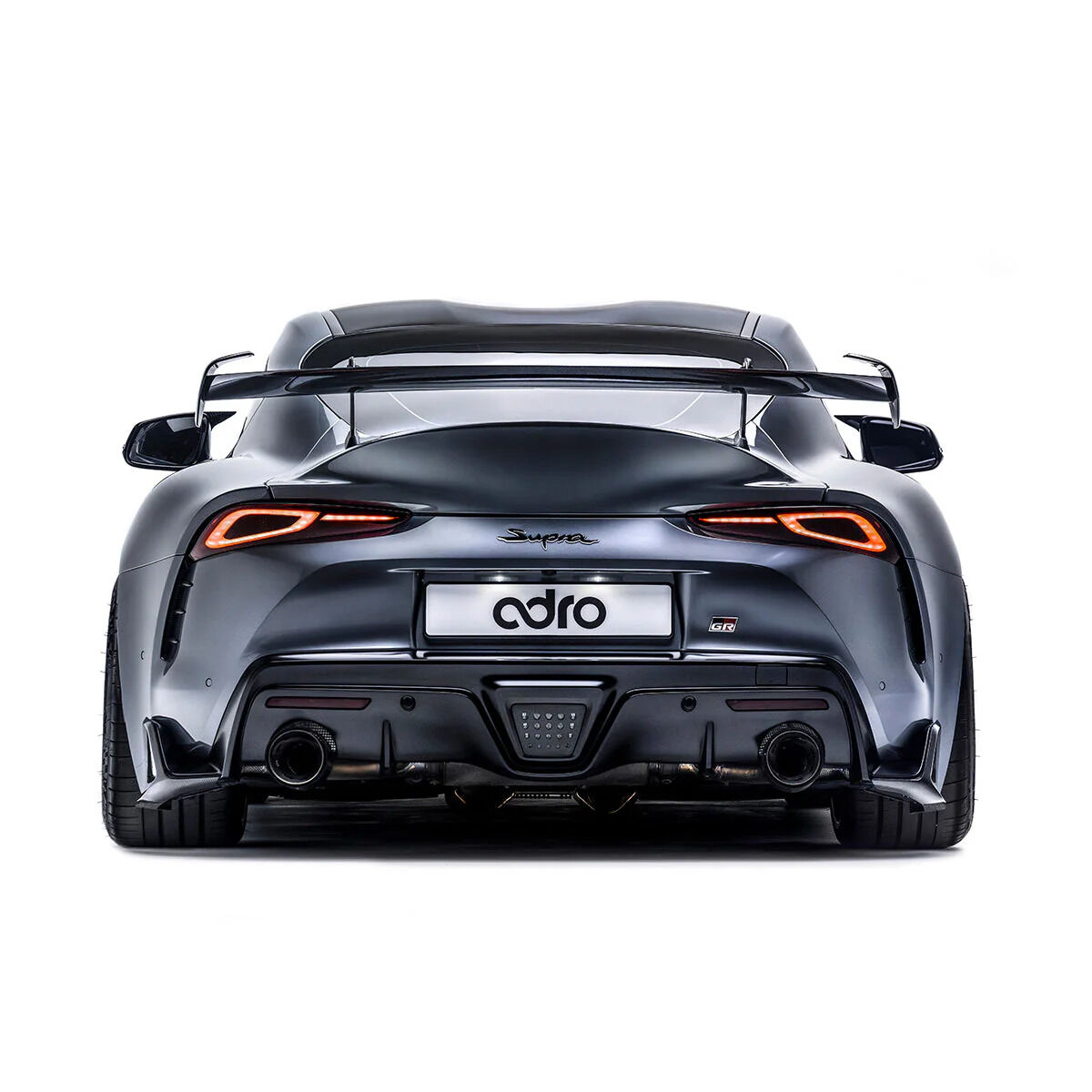 2020-2024 Toyota GR Supra A90/A91 V1 Dry Carbon Fiber AT-R Swan Neck Wing by ADRO USA - A18A20-1501
