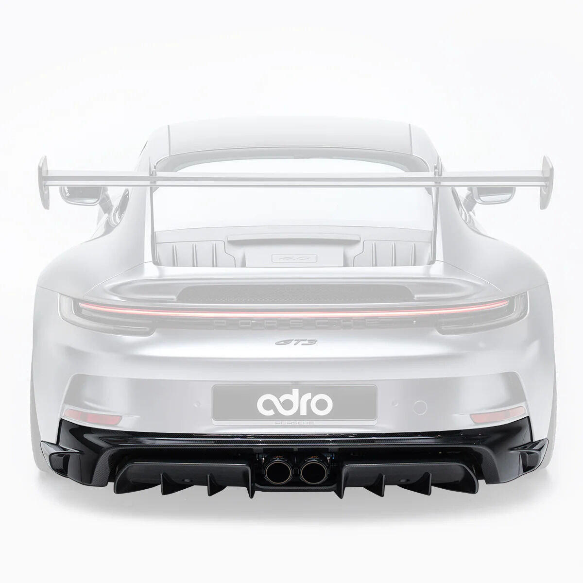 2021-2025 Porsche 911 992.1 GT3 V1 Dry Carbon Fiber Rear Apron Panel by ADRO USA