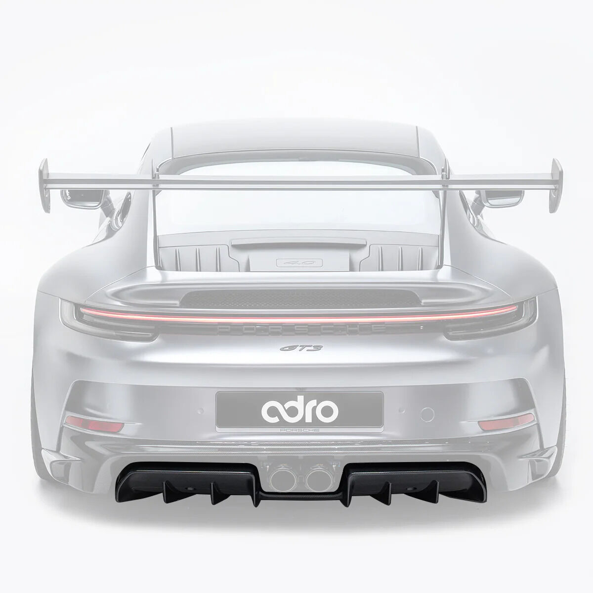 2021-2025 Porsche 911 992.1 GT3 V1 Dry Carbon Fiber Rear Diffuser by ADRO USA - A23A10-1311