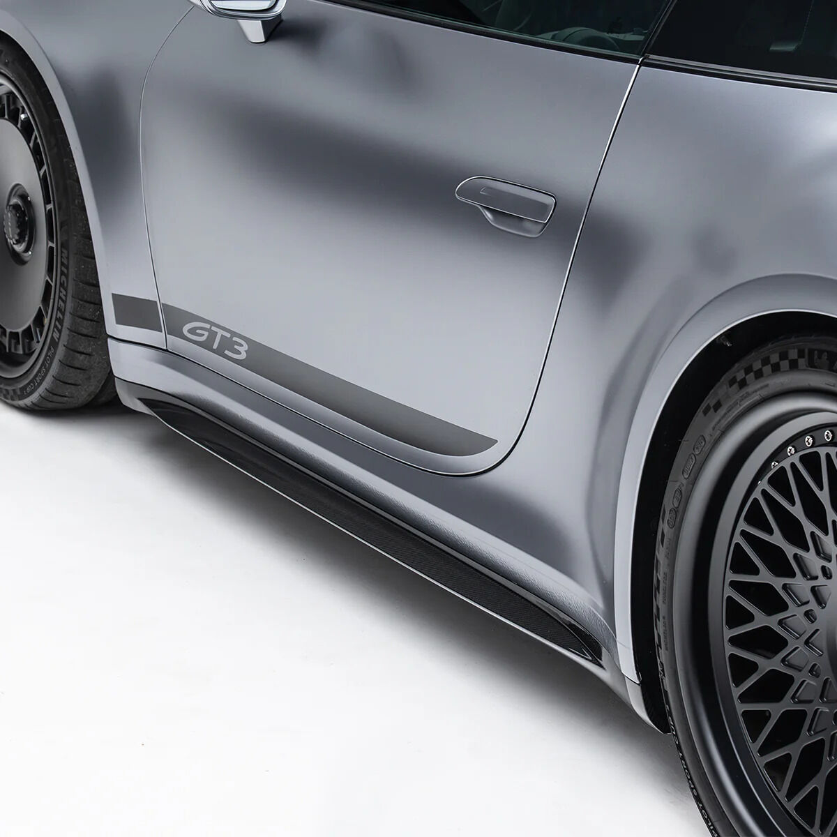 2021-2025 Porsche 911 992.1 GT3 V1 Dry Carbon Fiber Side Skirts by ADRO USA
