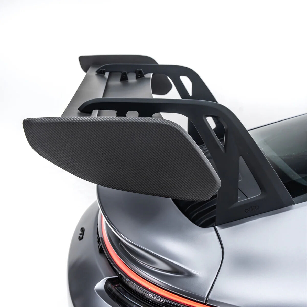 2021-2024 Porsche 911 992.1 GT3 V1 Dry Carbon Fiber AT-P Swan Neck Wing by ADRO USA