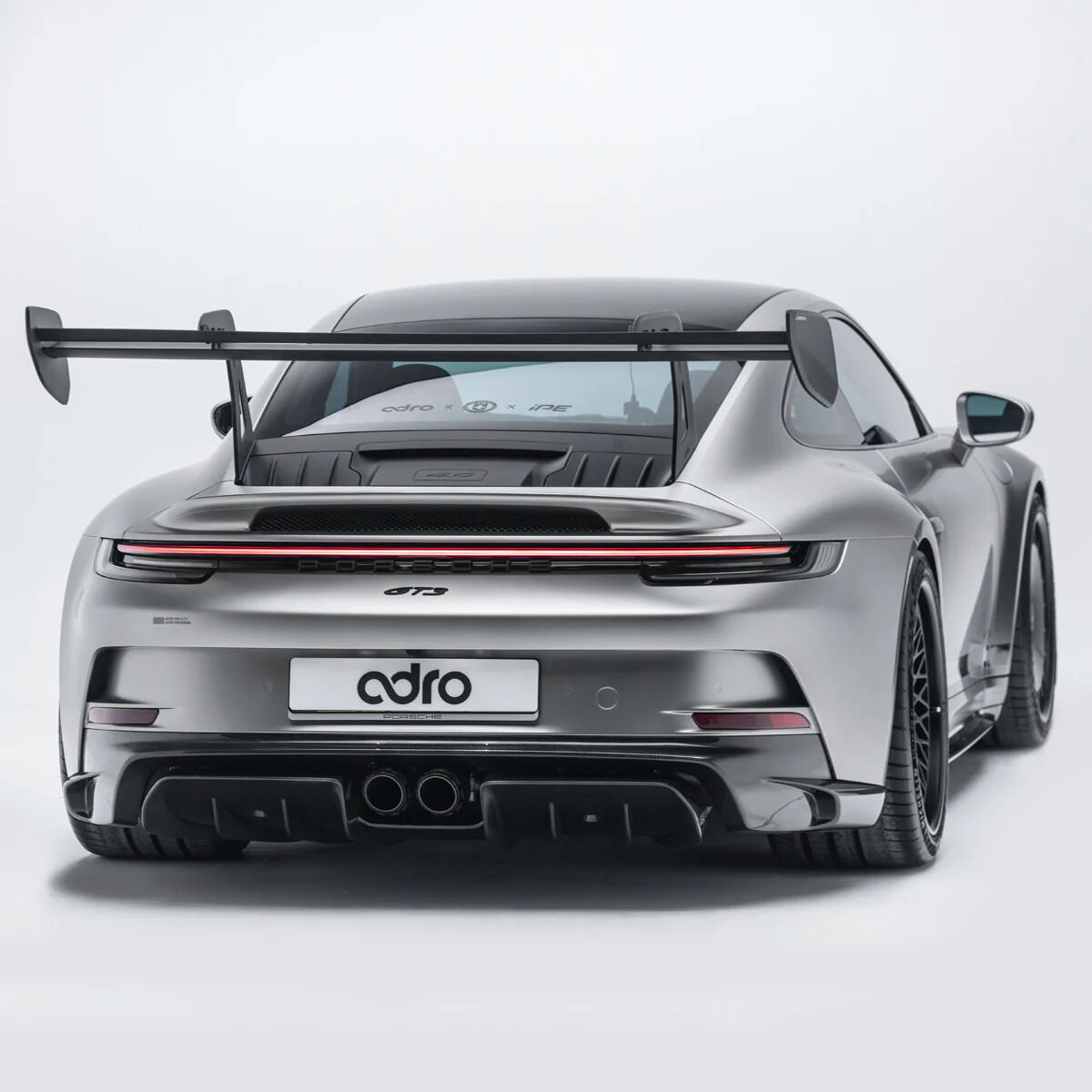 2021-2024 Porsche 911 992.1 GT3 V1 Dry Carbon Fiber AT-P Swan Neck Wing by ADRO USA