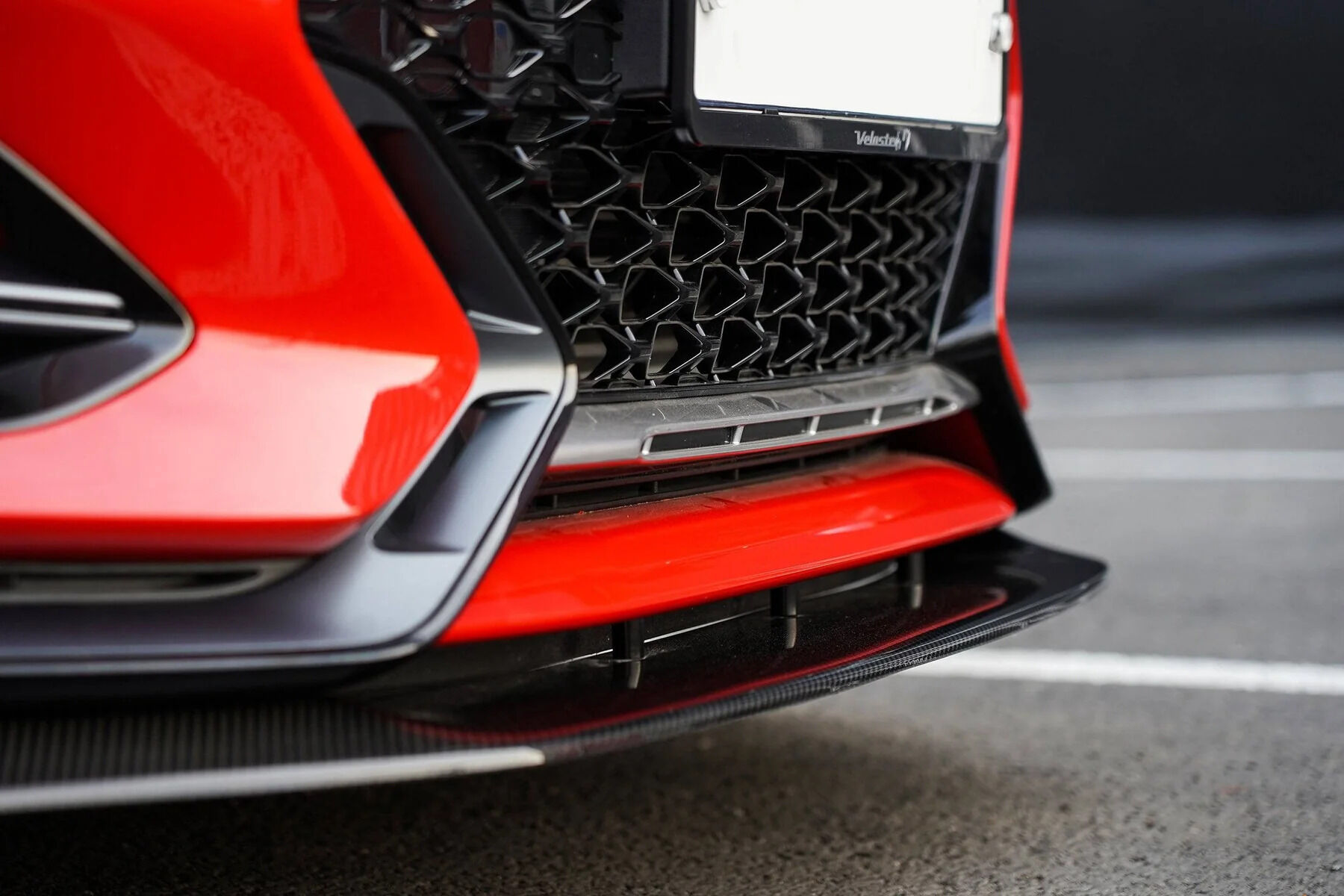 2019-2022 Hyundai Veloster N V1 Carbon Fiber Front Lip by ADRO USA