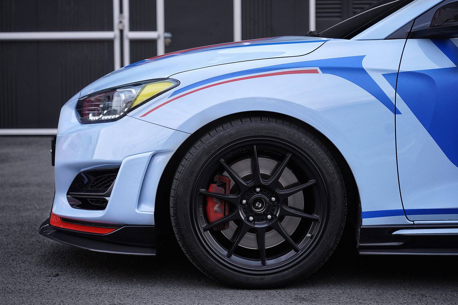 2019-2022 Hyundai Veloster N V1 Carbon Fiber Front Lip by ADRO USA