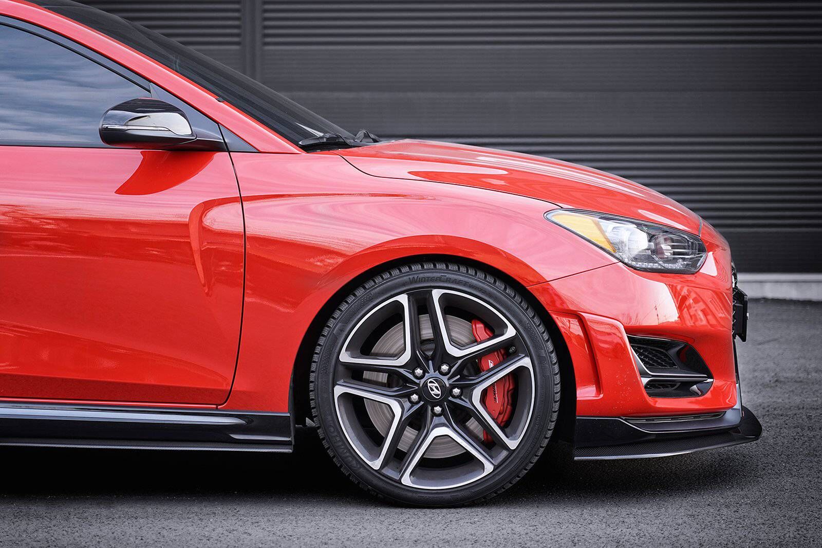 2019-2022 Hyundai Veloster N V1 Carbon Fiber Side Skirts by ADRO USA