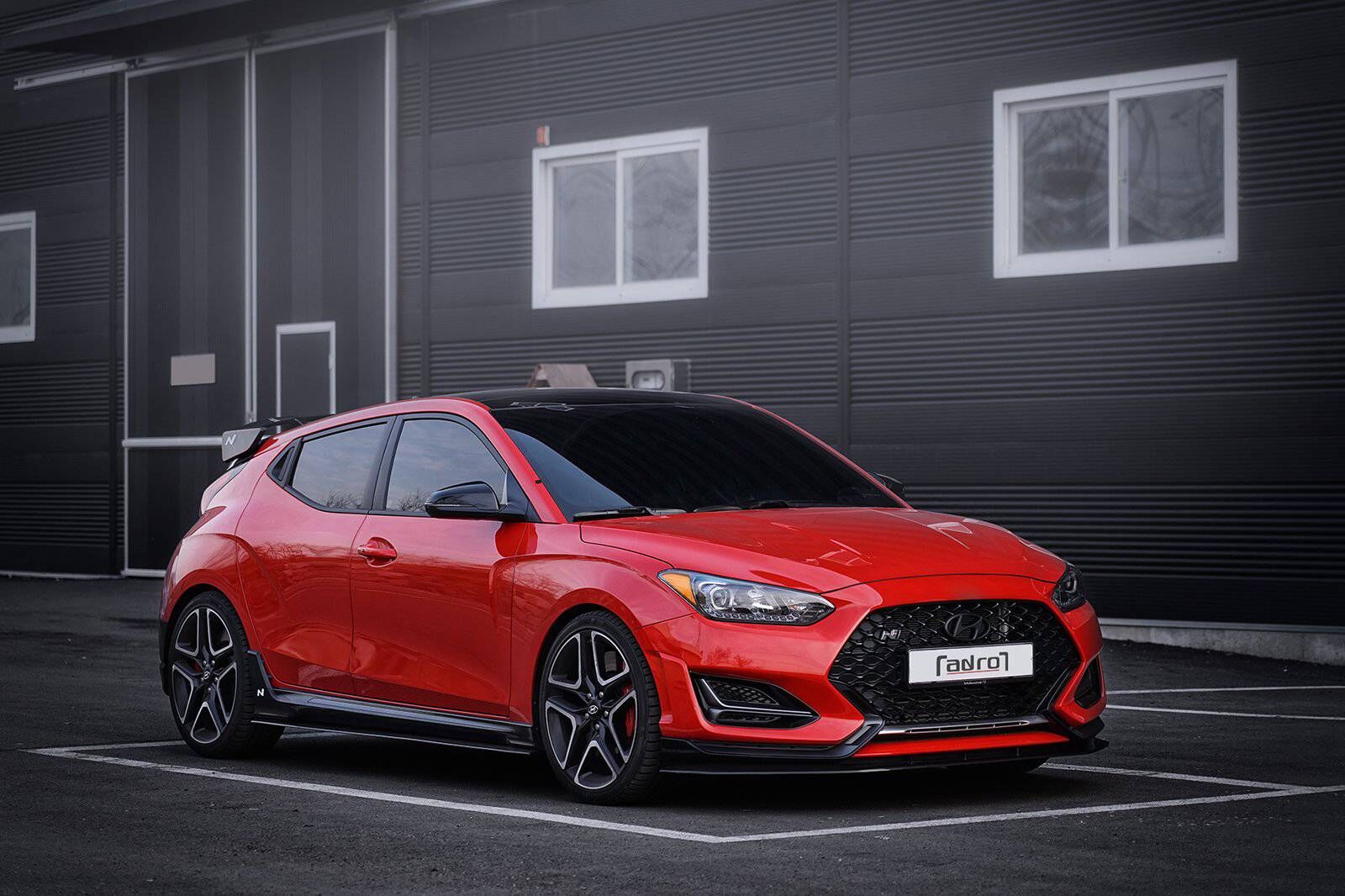 2019-2022 Hyundai Veloster N V1 Carbon Fiber Side Skirts by ADRO USA