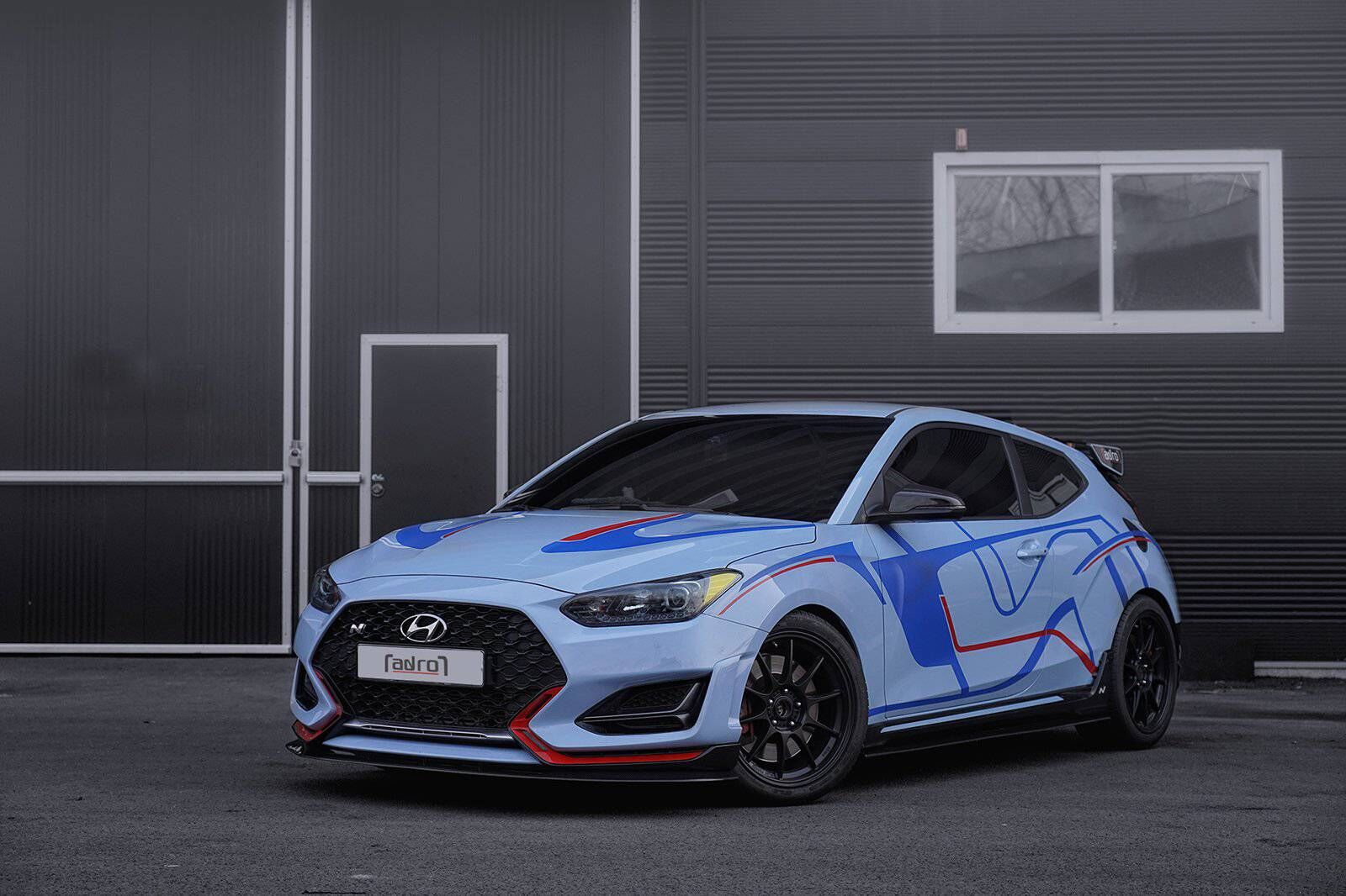 2019-2022 Hyundai Veloster N V1 Carbon Fiber Side Skirts by ADRO USA