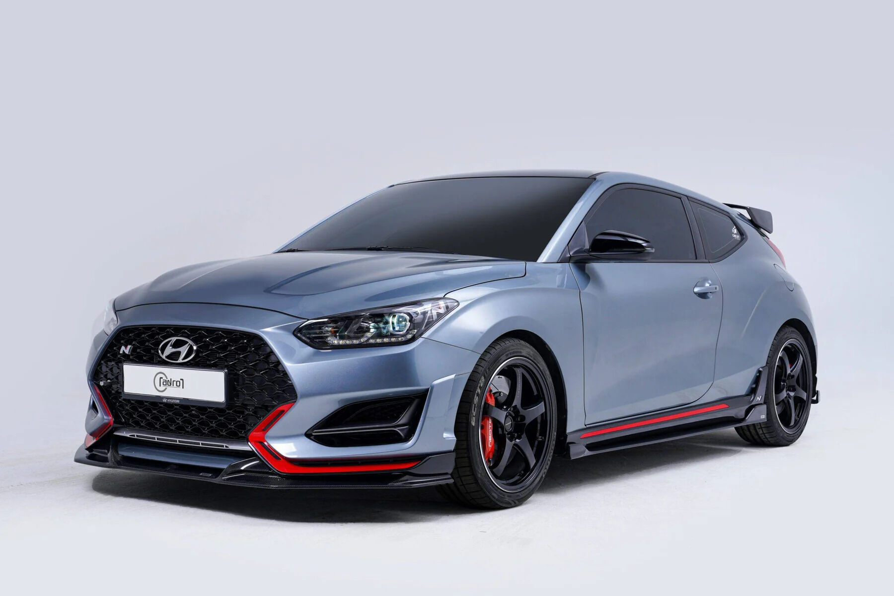 2019-2022 Hyundai Veloster N V2 Carbon Fiber Side Skirts by ADRO USA - A10A20-1402