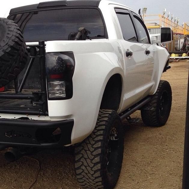2007-2013 Toyota Tundra BedSides Rear Fenders Wide-Body 4.5" Flare 2" Rise for 5.5' Bed - Pair - AFC-119