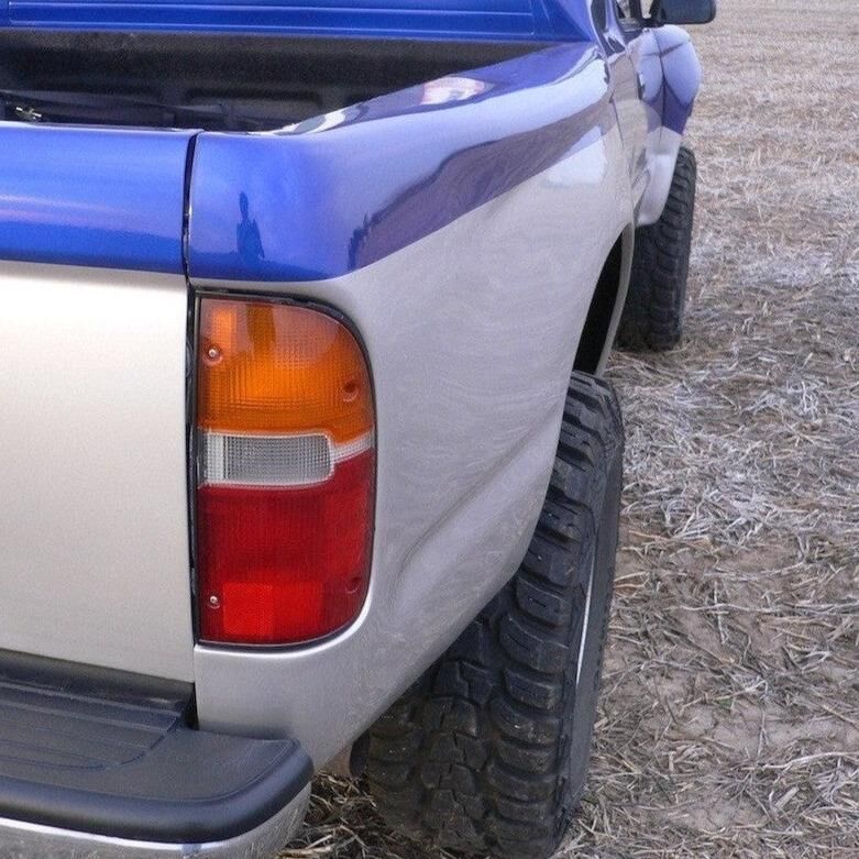 1995-2004 Toyota Tacoma BedSides Rear Fenders Wide-Body 4" Flare 3" Rise for Standard Bed - Pair