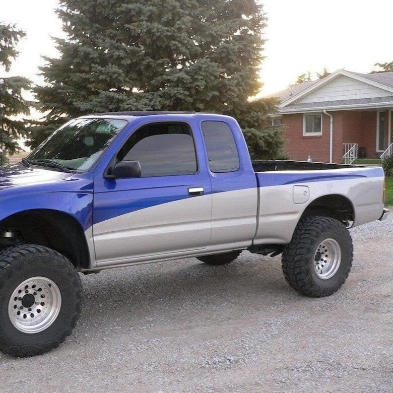 1995-2004 Toyota Tacoma BedSides Rear Fenders Wide-Body 4" Flare 3" Rise for Standard Bed - Pair - AFC-17